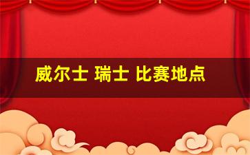 威尔士 瑞士 比赛地点